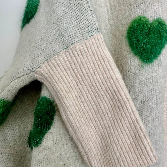 💚 Look by M Oversized Heart Knit Cardigan – One Size – Cozy & Cute - Picture 3 of 5